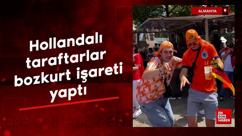 Almanya Da Hollandal Taraftarlar Bozkurt I Areti Yapt V Deonuz