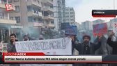 Diyarbakır'da HDP'liler Nevruz kutlama alanına PKK lehine slogan atarak yürüdü