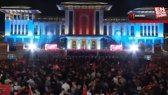 Cumhurbaşkanlığı Külliyesi'nde kalpaklı dev Atatürk posteri asıldı