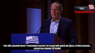 George W. Bush'tan gaf: Tek bir adamın Irak işgali