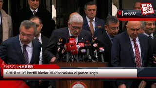 CHP'li ve İYİ Partili isimler HDP sorusunu duyunca kaçtı