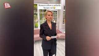 Esra Erol programının kamera arkası görüntülerini paylaştı