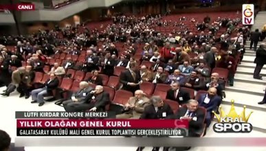 G.Saray Mali Genel Kurulu'nda İzmir Marşı söylendi