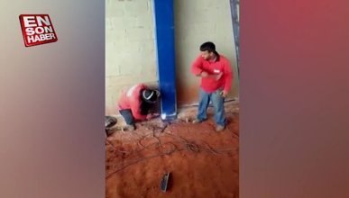 Kaynakçı arkadaşa yapılan insafsız şaka