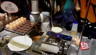 Omlet yapan robot