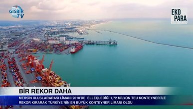 Mersin Türkiye'nin en büyük limanı oldu