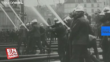 Notre-Dame Katedrali'nde 91 Yıl önce bugün yapılan yangın tatbikatı