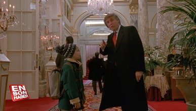 Trump'ın 'Evde Tek Başına 2' filmindeki görüntüleri