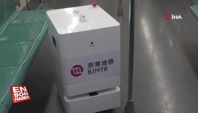 Çin'deki robotlar metroları dezenfekte ediyor