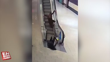 Yürüyen merdiven mağduru kadınlar 