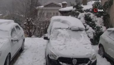 Beykoz’da kar kalınlığı 20 santime ulaştı