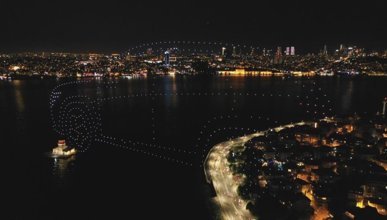 İstanbul’da 500 dronla ışık gösterisi