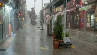 Edirne’de şiddetli yağış