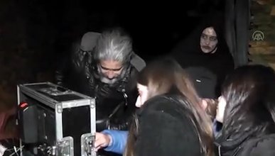 İzmir'in hayalet köyü Lübbey'de korku filmi çekiliyor