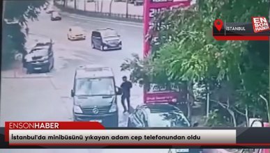 İstanbul'da minibüsünü yıkayan adam cep telefonundan oldu