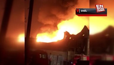 Bağdat'ta yangın çıkan binada çökme