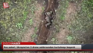 Rus askeri, Ukrayna'nın 3 drone saldırısından kurtulmayı başardı
