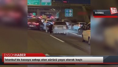 İstanbul'da kazaya sebep olan sürücü yaya olarak kaçtı