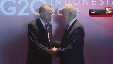 Bali'de Cumhurbaşkanı Erdoğan-Joe Biden görüşmesi