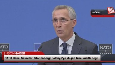 NATO Genel Sekreteri Stoltenberg: Polonya'ya düşen füze kasıtlı değil