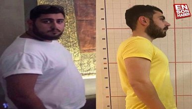 Sultanbeyli’de bir genç 7 ayda 50 kilo verdi