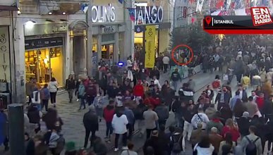 Taksim'de teröristin en net keşif görüntüleri