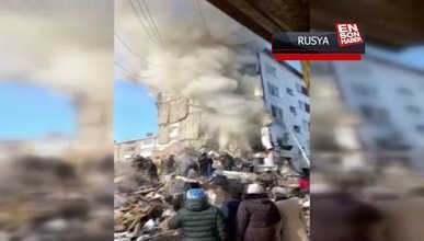 Rusya'da 5 katlı binada patlama