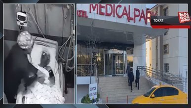 Tokat'ta hastaya şiddet uygulanan özel hastaneye müfettişlerin gelişi