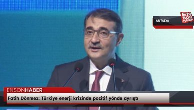 Fatih Dönmez: Türkiye enerji krizinde pozitif yönde ayrıştı