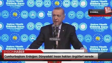 Cumhurbaşkanı Erdoğan: Dünyadaki insan hakları örgütleri nerede