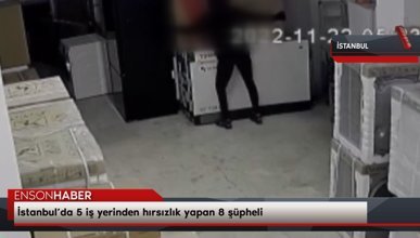 İstanbul’da 5 iş yerinden hırsızlık yapan 8 şüpheli