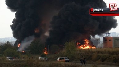Denizli'de kimya fabrikasında yangını