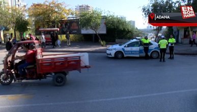 Adana'da yayalara yol vermeyen sürücülere ceza