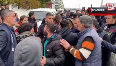 Diyarbakır'da kadın ve erkek satıcılar arasında pazar yeri kavgası