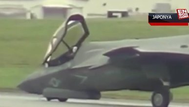 F-35B savaş uçağı arıza nedeniyle iniş takımlarının üzerine çöktü