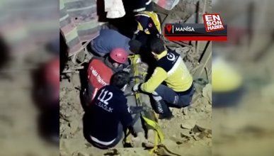Manisa'da kerpiç evin çatısı çöktü