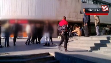 Erzincan’da gençlerin kavgası
