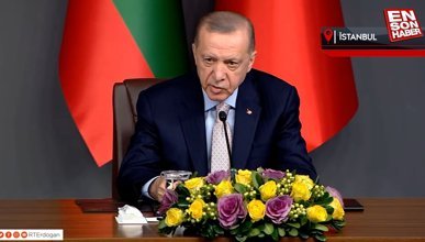 Cumhurbaşkanı Erdoğan, Bulgar mevkidaşı ile ortak basın toplantısı düzenledi