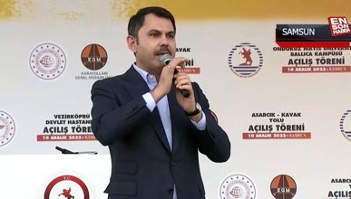 Murat Kurum: Projelerimiz Samsun'a hayırlı olsun