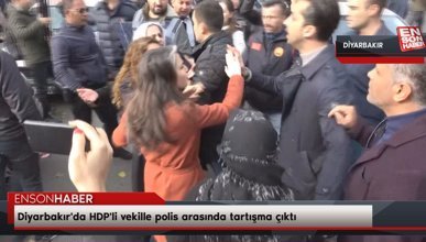 Diyarbakır'da HDP'li vekille polis arasında tartışma çıktı