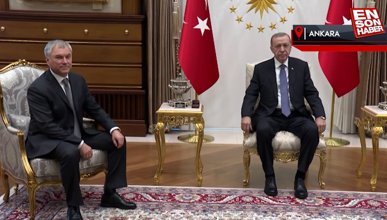 Cumhurbaşkanı Erdoğan, Duma Başkanı Volodin'le görüştü