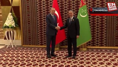 Cumhurbaşkanı Erdoğan, Gurbangulu Berdimuhamedov ile görüştü