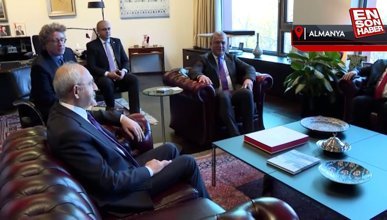 Kemal Kılıçdaroğlu, Almanya'da Berlin Büyükelçisi Ahmet Başar Şen'i ziyaret etti