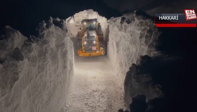 Yüksekova'da kar tünellerinin boyu 6 metreyi aştı