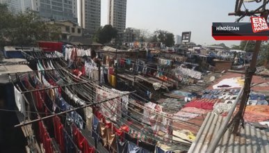 Dünyanın en büyük çamaşırhanesi Dhobi Ghat Hindistan'da
