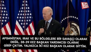 Joe Biden'ın Irak ve Afganistan gafı: Başkan olarak gittim