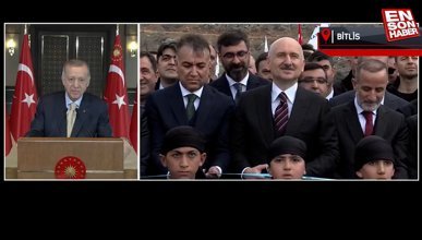 Cumhurbaşkanı Erdoğan, Bitlis Çayı Viyadüğü açılışına katıldı