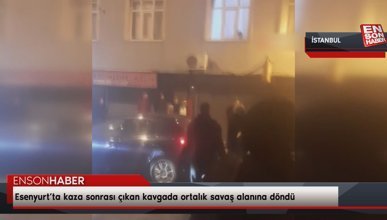 Esenyurt’ta kaza sonrası çıkan kavgada ortalık savaş alanına döndü
