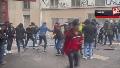 Paris'te PKK yandaşları sokakları savaş alanına çevirdi