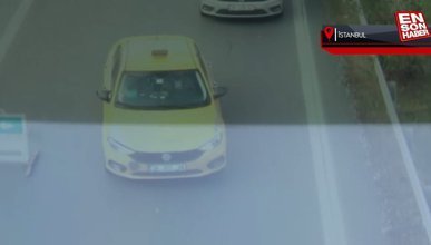 Beşiktaş'ta drone'a yakalanan taksici: Havadan ceza yedik